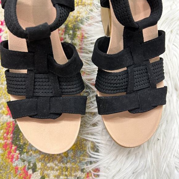 Dr. Scholl's Neutral Black Chunky Platform Heeled Blossom Sandal 7.5 - Picture 3 of 11